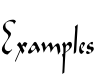 Examples